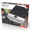 Plita electrica cu inductie Camry, 2000W, 1 zona de gatit, Ecran LCD, 9 niveluri de putere, Temperatura reglabila 60-240°C, Temporizator, Negru