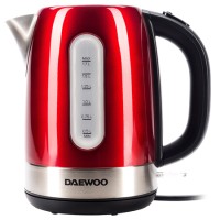 Fierbător electric cordless daewoo 1.7l inox - putere 2400w, auto-oprire