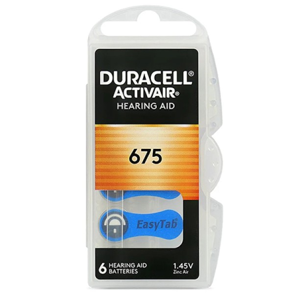 BATERIE AUDITIVA DURACELL 675 BLISTER 6 BUC