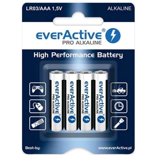 BATERIE ALCALINA LR03 BLISTER 4 BUC EVERACTIVE