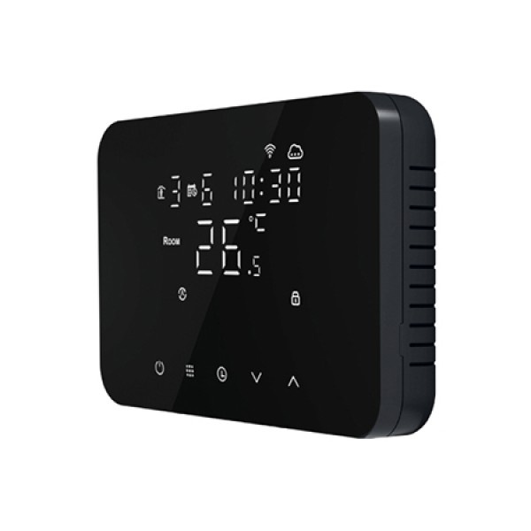 Termostat smart soft touch isnatch - control wi-fi, panou tactil negru