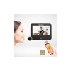 Monitor wi-fi pentru ușă vizor smart 4.3 inch, rezoluție 2k, senzor radar