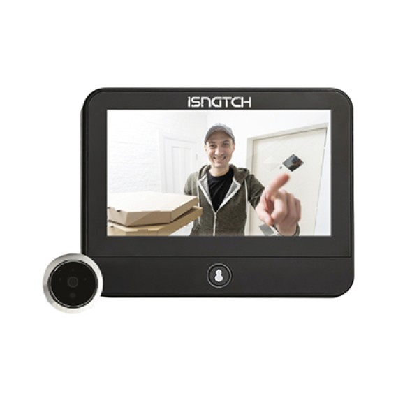 Monitor wi-fi pentru ușă vizor smart 4.3 inch, rezoluție 2k, senzor radar