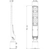 LAMPA STRADALA BRAT AJUSTABIL 4000K 50W