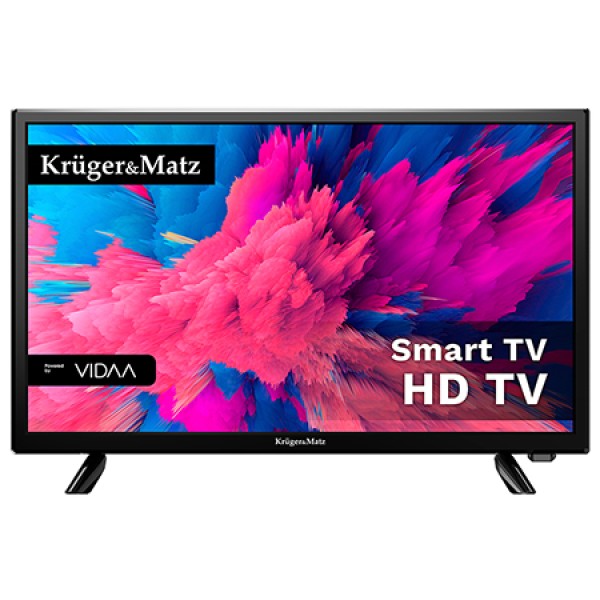 TV LED HD SMART VIDAA 24INCH 61CM 220V KRUGER&MATZ