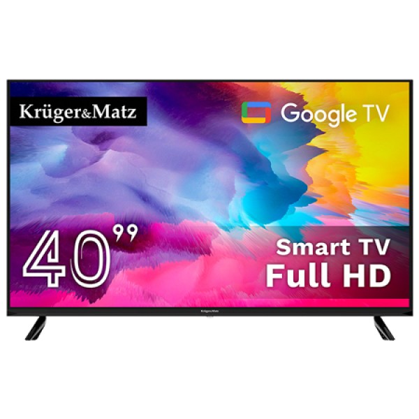 GOOGLE SMART TV 40 INCH 101CM H265 HEVC KRUGER&MATZ