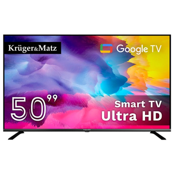 GOOGLE SMART TV 5.0 50 INCH 126CM H265 HEVC KRUGER&MATZ