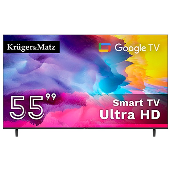 GOOGLE SMART TV 5.0 55 inch 141CM ULTRAHD 4K KRUGER&MATZ