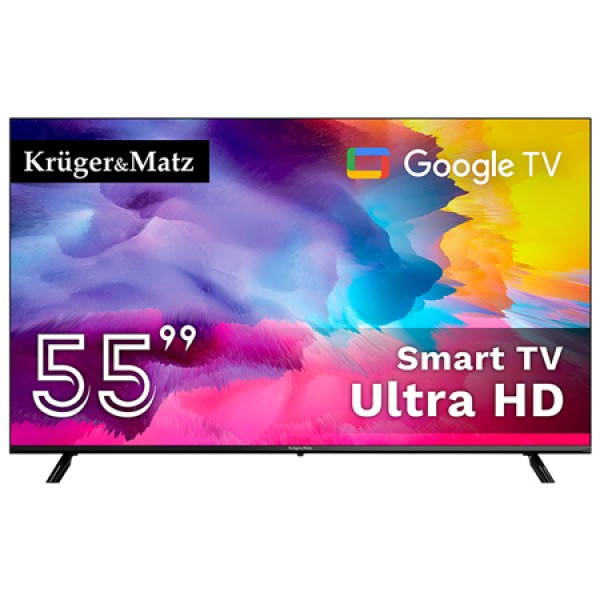 GOOGLE SMART TV 55 INCH 141CM ULTRAHD 4K KRUGER&MATZ