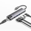 Adaptor hub usb tip c hdmi - 2x usb3.0 & rj45