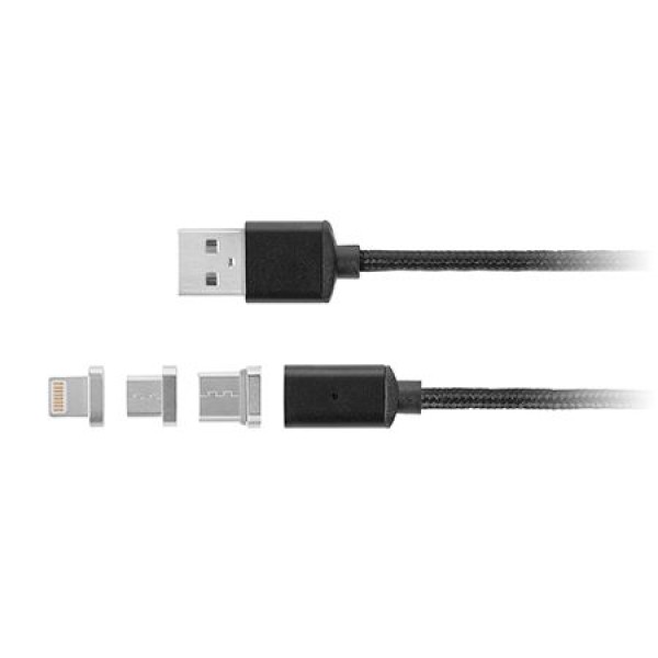 CABLU USB MAGNETIC MICRO USB / LIGHTNING 1M CABLU USB MAGNETIC MICRO USB / LIGHTNING 1M