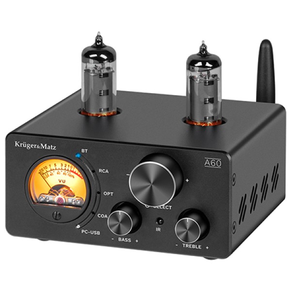 Amplificator stereo lampi 6k4 2x100w a60 kruger&matz - putere și versatilitate Amplificator stereo lampi 6k4 2x100w a60 kruger&matz - putere și versatilitate