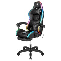 SCAUN GAMING GX-150 NEGRU LED MASAJ KRUGER&MATZ