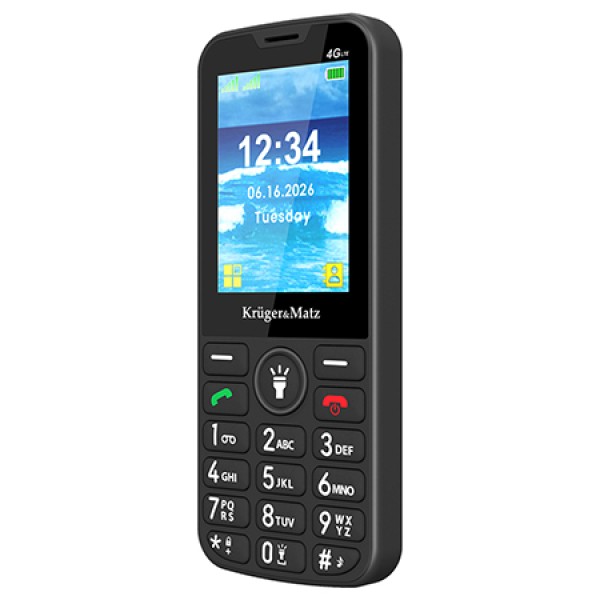 TELEFON GSM SENIORI 4G BUTON SOS KRUGER&MATZ TELEFON GSM SENIORI 4G BUTON SOS KRUGER&MATZ