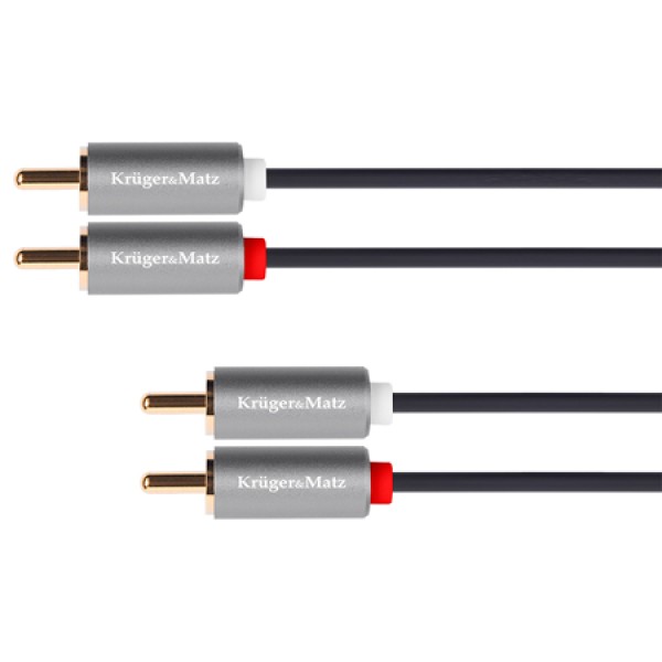 CABLU 2RCA - 2RCA 1.8M BASIC K&M