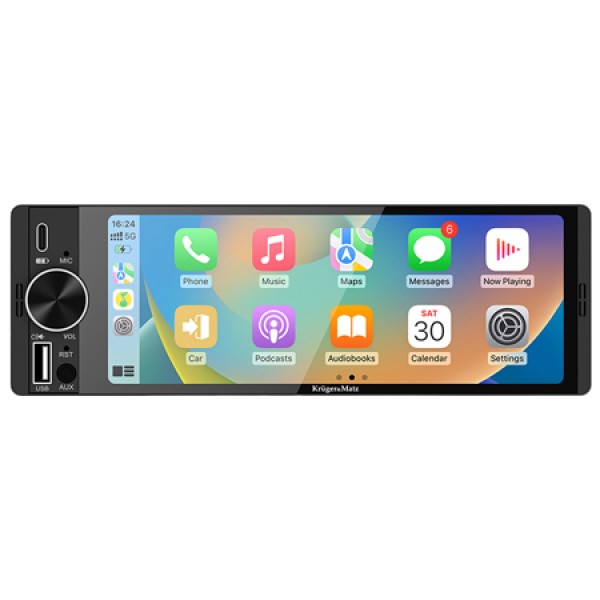 PLAYER AUTO 1 DIN 4X60W CARPLAY ANDROIDAUTO KRUGER&MATZ PLAYER AUTO 1 DIN 4X60W CARPLAY ANDROIDAUTO KRUGER&MATZ