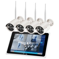 Kit Supraveghere Video Wireless Kruger&Matz Connect C210, NVR cu Ecran LCD 10.1