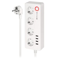 PRELUNGITOR SMART 4 PRIZE SCHUKO 4 USB CONNECT P6 TUYA