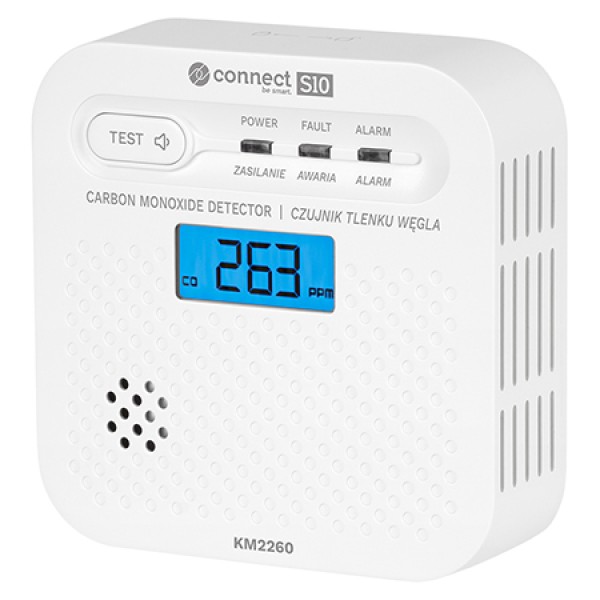 SENZOR MONOXID DE CARBON CONNECT S10 TUYA KRUGER&MATZ