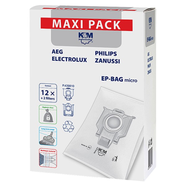 FILTRU ASPIRATOR 12+2 MAXI PACK K&M FILTRU ASPIRATOR 12+2 MAXI PACK K&M