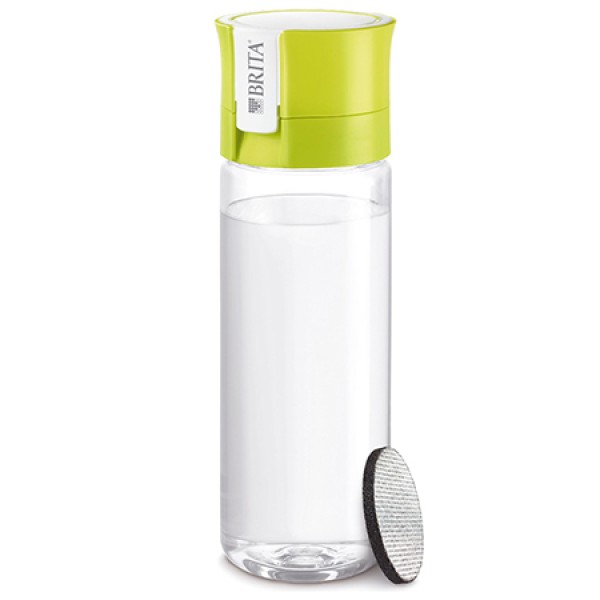 Sticlă cu filtru brita fill&go vital 0.6 l lime - fără bpa, filtrare avansată