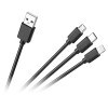 CABLU USB 3 IN 1 MICRO / C / LIGHTNING 1.2M C CABLU USB 3 IN 1 MICRO / C / LIGHTNING 1.2M C