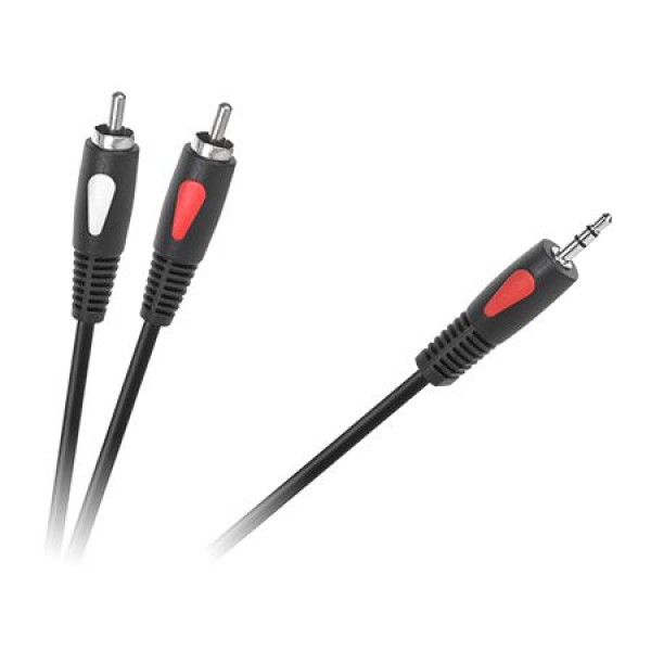 CABLU 3.5 TATA-2RCA 1.8M ECO-LINE CABLETECH CABLU 3.5 TATA-2RCA 1.8M ECO-LINE CABLETECH
