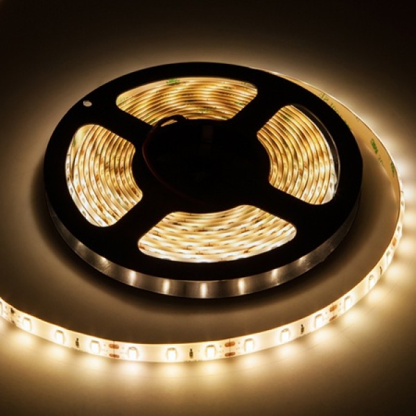 Banda led 300x5630 protectie apa alb cald 5m - 800 lm/m