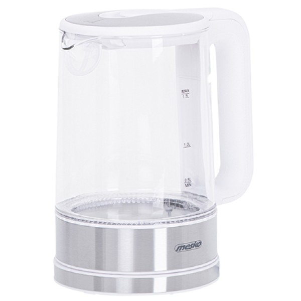 Fierbător electric mesko cu reglare temperatură 60-100°c, 1.7l, alb