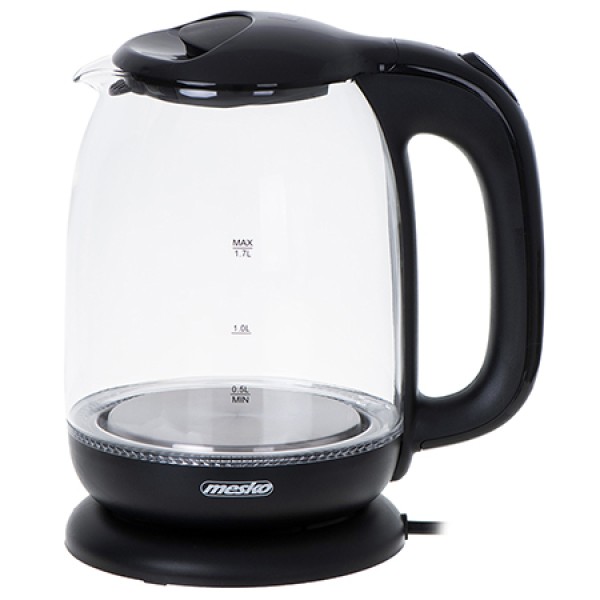 Fierbător electric 1.7l 2200w mesko, negru, cu oprire automată Fierbător electric 1.7l 2200w mesko, negru, cu oprire automată