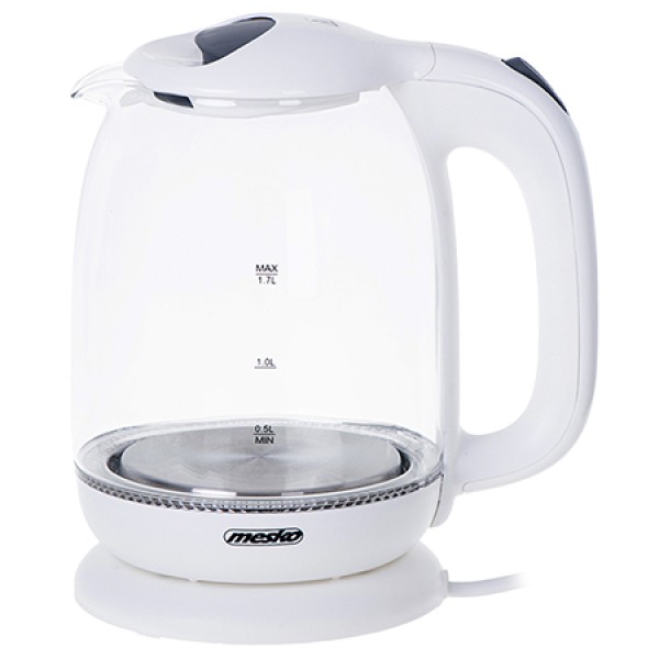 Fierbător electric 1.7l 2200w alb mesko - eficiență și siguranță în bucătărie