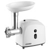 Masina de tocat carne Mesko, Putere 1500W, Capacitate 1kg/min, 3 Site Inox, Accesoriu Carnati/Kebbe, Functie marsarier, Alb