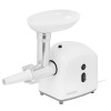 Masina de tocat carne Mesko, Putere 1500W, Capacitate 1kg/min, 3 Site Inox, Accesoriu Carnati/Kebbe, Functie marsarier, Alb