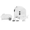 Masina de tocat carne Mesko, Putere 1500W, Capacitate 1kg/min, 3 Site Inox, Accesoriu Carnati/Kebbe, Functie marsarier, Alb