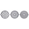 Masina de tocat carne Mesko, Putere 1500W, Capacitate 1kg/min, 3 Site Inox, Accesoriu Carnati/Kebbe, Functie marsarier, Alb