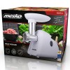 Masina electrica de tocat carne Mesko, Putere maxima 1500W, Functie Marsarier, 3 Site interschimbabile din otel inoxidabil, Accesoriu preparare carnati, Culoare Alb
