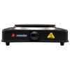 Plita electrica portabila Mesko, 1000W, 1 Arzator, Diametru 15.5 cm, Termostat reglabil 5 trepte, Indicator luminos, Carcasa emailata, Neagra
