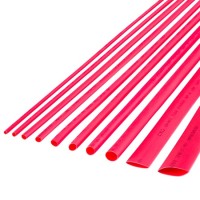 TUB TERMOCONTRACTABIL 8MM/1M ROSU SET 10 BUC