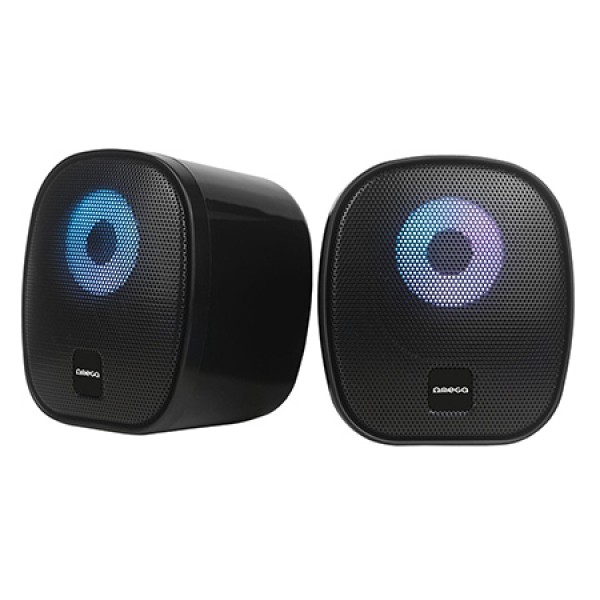 DIFUZOARE STEREO 2.0 6W RMS RGB USB 3.5MM
