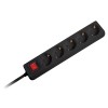 PRELUNGITOR 3X1.5MM 5 PRIZE 3M INTRERUPATOR NEGRU