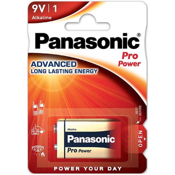 BATERIE 9V BLISTER 1 PRO POWER PANASONIC