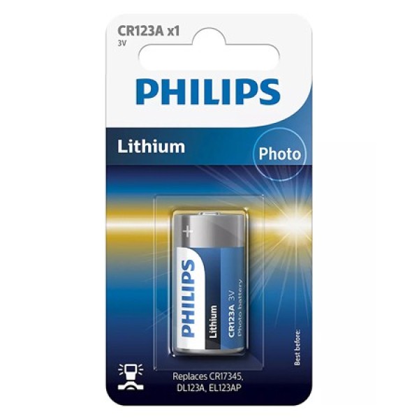 BATERIE LITHIUM CR123 BLISTER 1 BUC PHILIPS BATERIE LITHIUM CR123 BLISTER 1 BUC PHILIPS