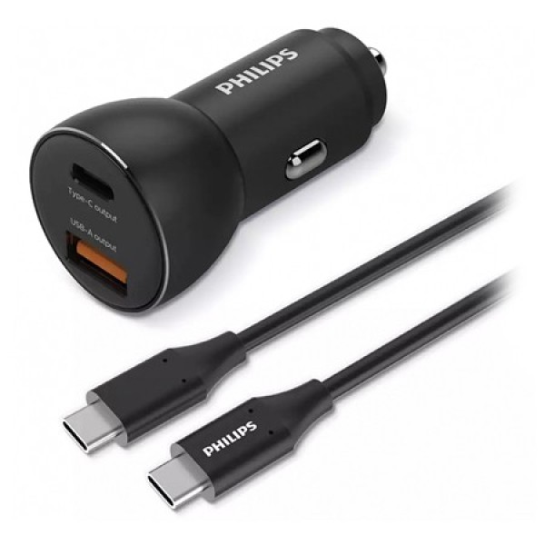 INCARCATOR AUTO USB -A SI USB TYPE C PHILIPS INCARCATOR AUTO USB -A SI USB TYPE C PHILIPS