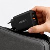 ALIMENTATOR RETEA USB-A + USB C PD 20W PHILIPS ALIMENTATOR RETEA USB-A + USB C PD 20W PHILIPS