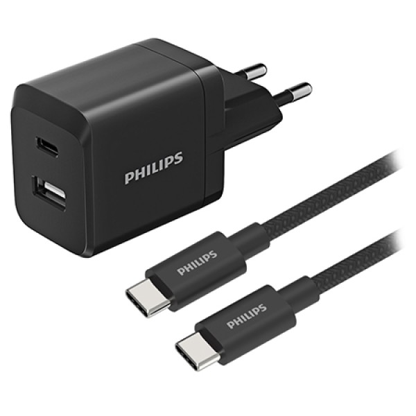 INCARCATOR RETEA DUAL USB-A USB-C 45W PHILIPS INCARCATOR RETEA DUAL USB-A USB-C 45W PHILIPS