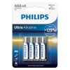 BATERIE ULTRA ALKALINE LR3 AAA BLISTER 4 BUC PHILIPS