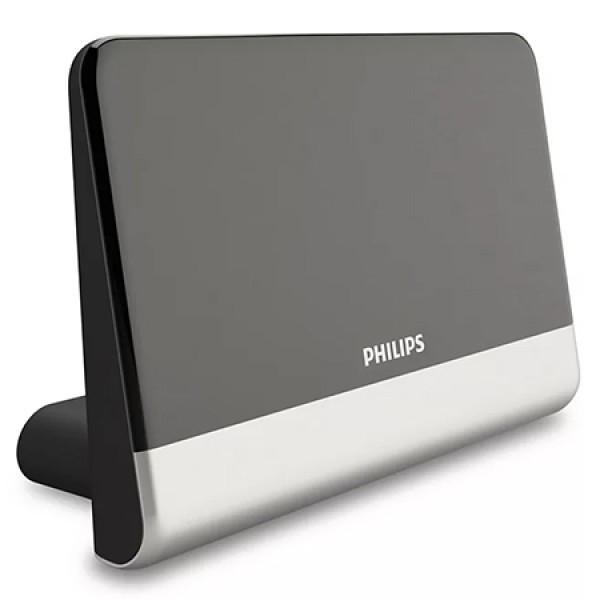 Antena tv digitala 4k philips - amplificare 48 db, design compact