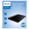 Antena tv digitala 4k philips - amplificare 41 db, design plat