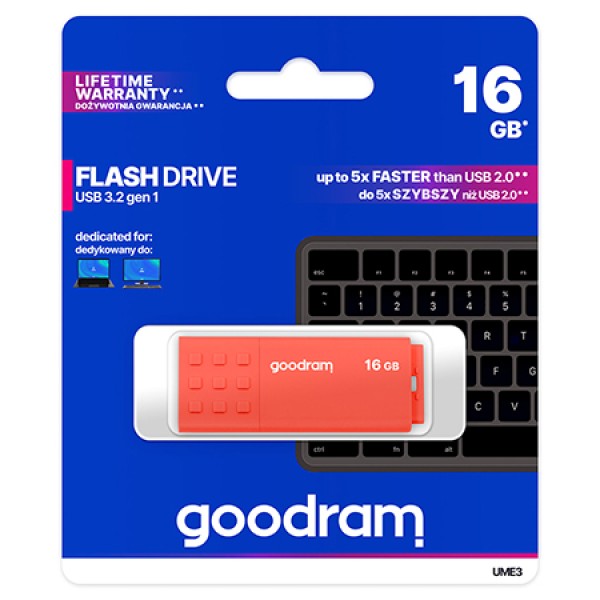 FLASH DRIVE 16GB USB 3.2 UME3 GOODRAM