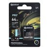 MICRO SD CARD 64GB CLS 10 CU ADAPTOR PLATINET MICRO SD CARD 64GB CLS 10 CU ADAPTOR PLATINET